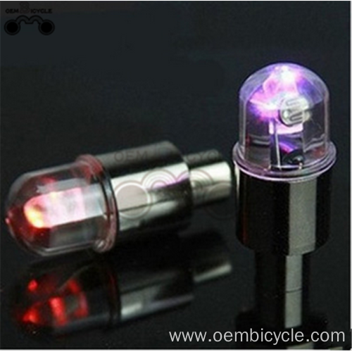 2017 colorful LED Flash Tyre Wheel Valve Cap Light for Bike